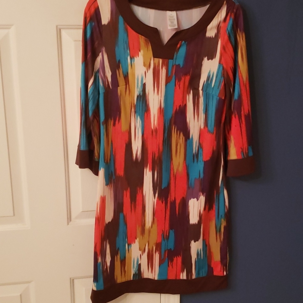 Colorful knee length dress